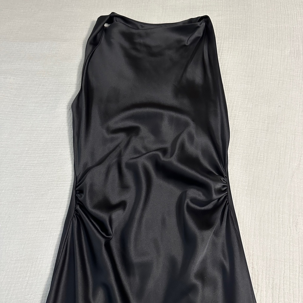 NWOT Zara Satin Effect Dress - Picture 4 of 10